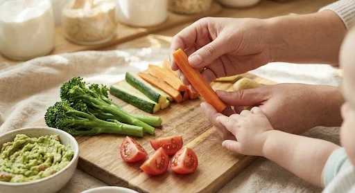 BLW versus Puree: Hoe je fruit en groenten veilig snijdt om verstikking te voorkomen