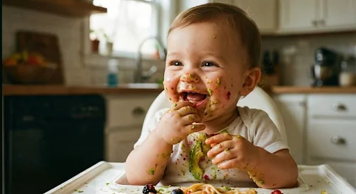 Positieve Rommel: Zintuiglijke Ontdekking Omarmen bij het Voeden van je Baby