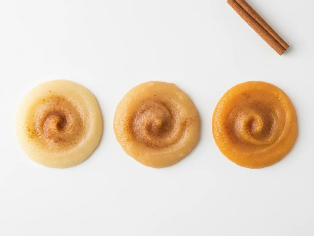 Mélangez une toute petite pincée de cannelle moulue dans des purées lisses comme la pomme, la poire ou la patate douce. Assurez-vous qu'elle est bien incorporée pour éviter les grumeaux qui pourraient surprendre votre bébé.
