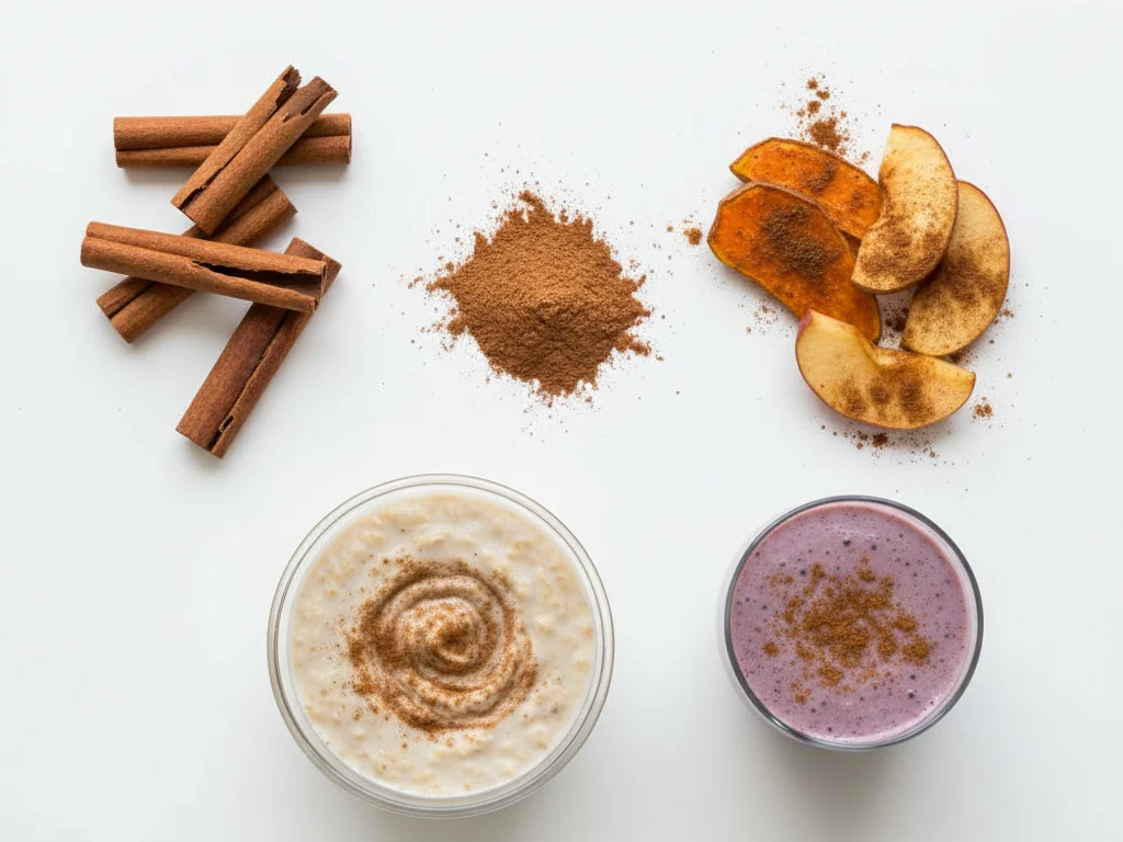 Utilisez la cannelle plus librement dans les repas familiaux comme la bouillie d'avoine, les smoothies ou les légumes rôtis. Vous pouvez aussi introduire des bâtons de cannelle pour des jeux sensoriels (sous surveillance) mais pas pour la consommation.