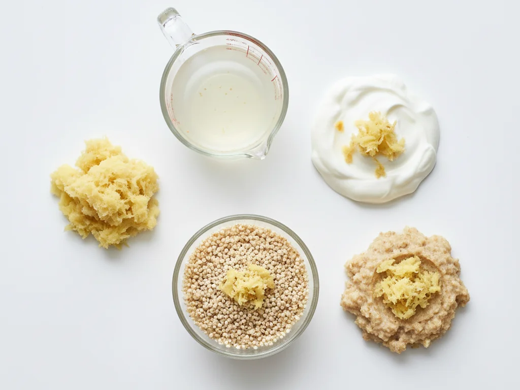 Voor baby's van 9-12 maanden kun je iets meer gember gebruiken naarmate hun smaakpapillen zich ontwikkelen. Voeg geraspte gember toe aan havermout, yoghurt of gepureerd voedsel. Je kunt ook gemberwater maken om granen zoals rijst of quinoa in te koken.