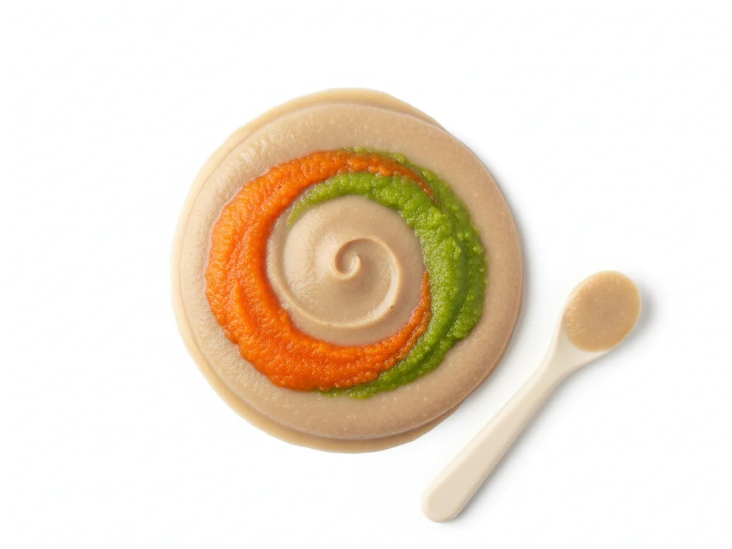 Puree cooked beef tongue until completely smooth, adding breast milk, formula, or cooking liquid to achieve a thin, easy-to-swallow consistency. You can mix it with vegetable purees like carrots or peas for added flavor and nutrients.
