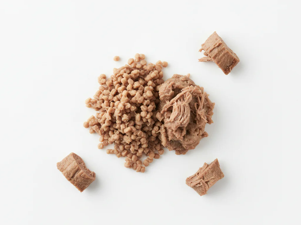 Finely chop or shred cooked beef tongue into tiny, soft pieces. You can also mash it with a fork to a lumpy texture. Serve as finger food or mixed into soft dishes like oatmeal or mashed vegetables.