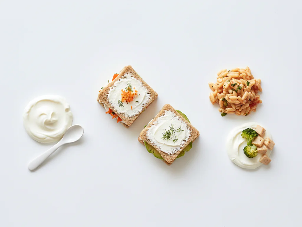 Toddlers can enjoy Petit-Suisse as a snack or part of meals. Serve it plain, in sandwiches, or as a base for savory dips. It's also great in smoothies or as a creamy addition to pasta sauces.