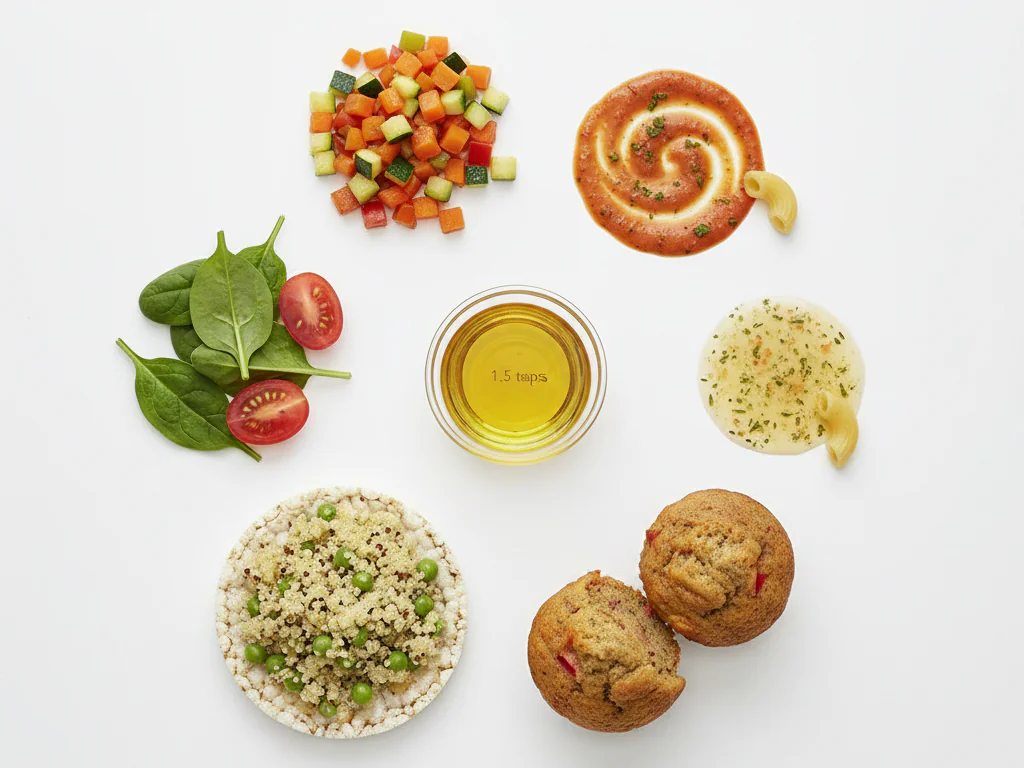 Usa hasta 1-2 cucharaditas diarias en comidas familiares—saltea verduras, mézclalo en salsas o hornea con él. El aceite de canola funciona bien en aderezos para ensaladas o rociado sobre granos cocidos.