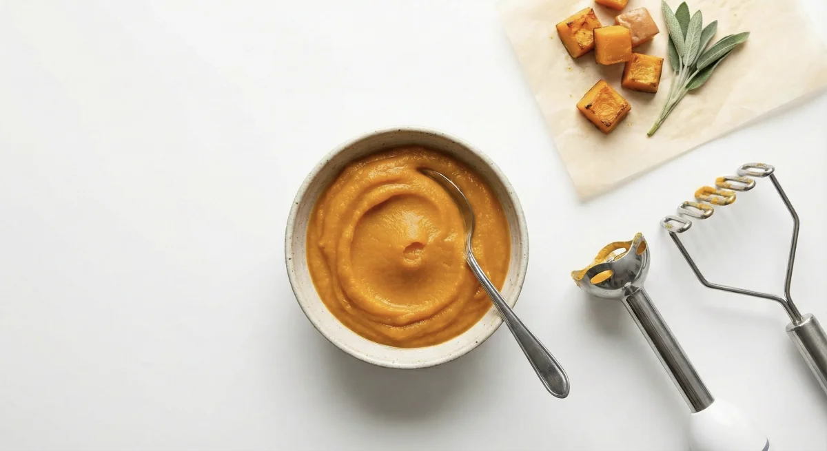 Eenvoudige Geroosterde Pompoenpuree