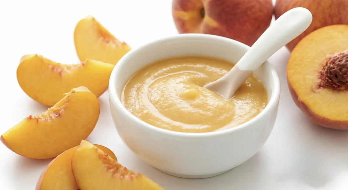 Zachte Perzikpuree